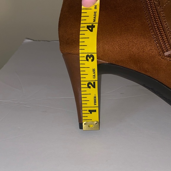 Life Stride Brown Wide Calf Heeled Boots - Picture 3 of 9